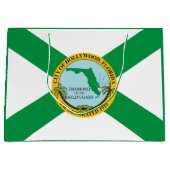 Vlag van Hollywood, Florida Groot Cadeauzakje (Voorkant)
