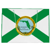 Vlag van Hollywood, Florida Groot Cadeauzakje (Achterkant)