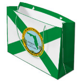 Vlag van Hollywood, Florida Groot Cadeauzakje (Achterkant Gekanteld)