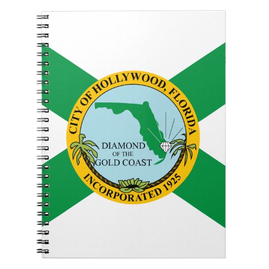 Vlag van Hollywood, Florida Notitieboek (Voorkant)
