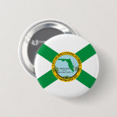 Vlag van Hollywood, Florida Ronde Button 5,7 Cm (Voorkant /achterkant)