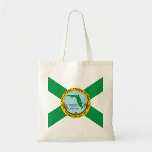 Vlag van Hollywood, Florida Tote Bag
