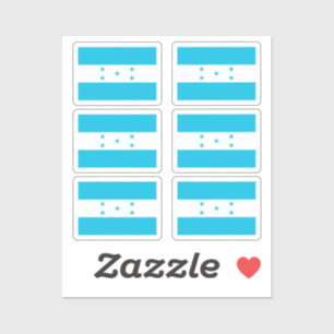 Vlag van Honduras Collectie pack van 6 Sticker