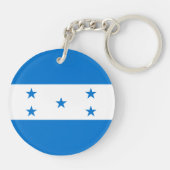 Vlag van Honduras Sleutelhanger (Achterkant)