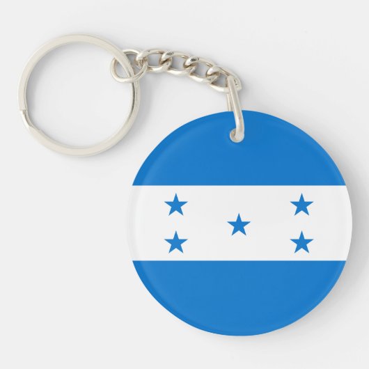 Vlag van Honduras Sleutelhanger (Voorkant)