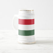 Vlag van Hongarije Bierpul (Voorkant links)