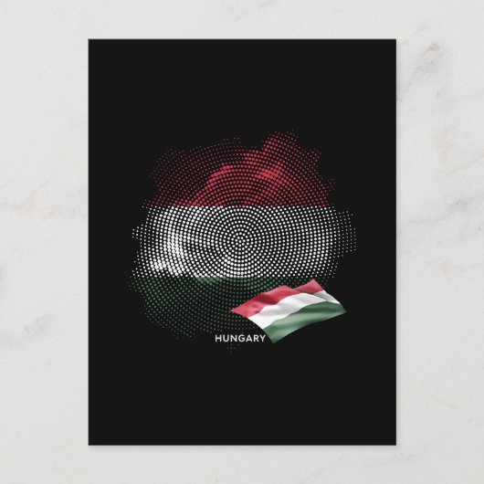 Vlag van Hongarije Briefkaart (Voorkant)