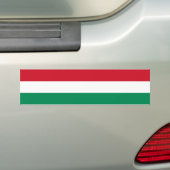 vlag van Hongarije Bumpersticker (Op auto)