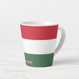 Vlag van Hongarije op maat gemaakt Latte Mok