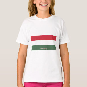 Vlag van Hongarije op maat gemaakt T-shirt