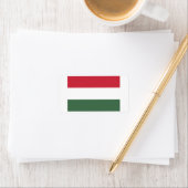 Vlag van Hongarije op maat gesneden  Etiket (Insitu)