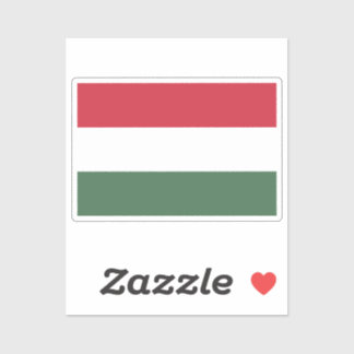 Vlag van Hongarije op maat gesneden Sticker