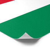 Vlag van Hongarije Poster (Hoek)