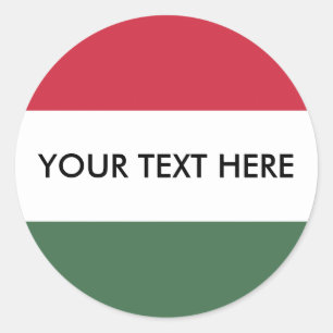 Vlag van Hongarije Ronde Sticker