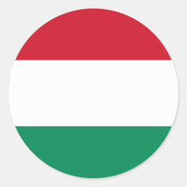 vlag van Hongarije Ronde Sticker