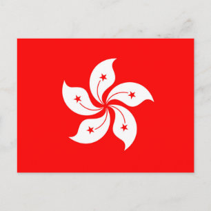 Vlag van Hongkong Briefkaart