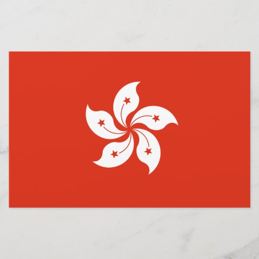 Vlag van Hongkong Briefpapier (Voorkant)