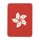 Vlag van Hongkong Magneet (Verticaal)