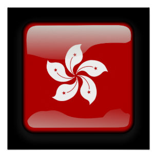 Vlag van Hongkong Perfect Poster