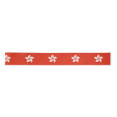 Vlag van Hongkong Satin Ribbon Lint (Voorkant)