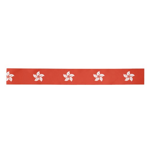 Vlag van Hongkong Satin Ribbon Lint (Voorkant)