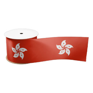 Vlag van Hongkong Satin Ribbon Lint