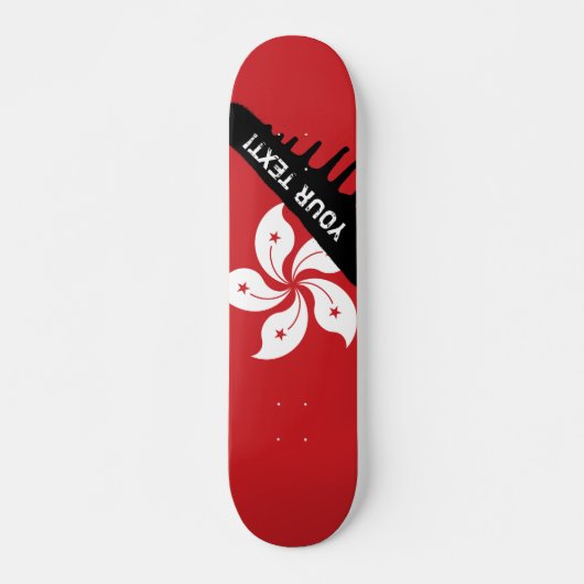 Vlag van Hongkong Skateboard (Voorkant)