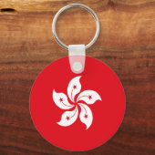 vlag van Hongkong Sleutelhanger (Voorkant)