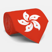 Vlag van Hongkong Stropdas (Opgerold)