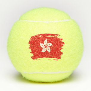 vlag van Hongkong Tennisballen