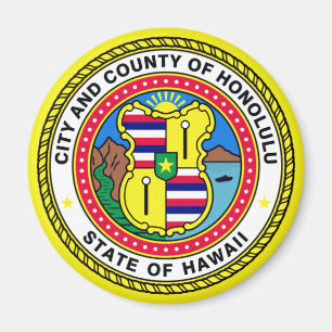 Vlag van Honolulu, Hawai’i Magnet Magneet