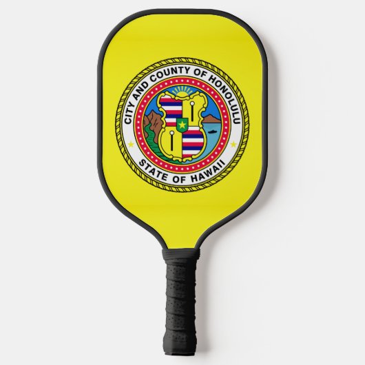 Vlag van Honolulu, Hawai’i Pickleball Paddle (Achterkant)