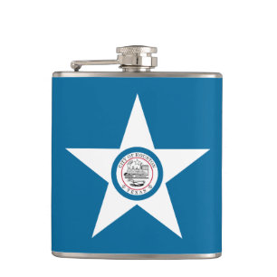 Vlag van Houston, Texas Hip Flask Heupfles