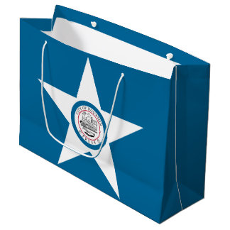 Vlag van Houston, Texas Large Gift Bag Groot Cadeauzakje