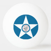 Vlag van Houston, Texas Ping Pong Ball (Achterkant)
