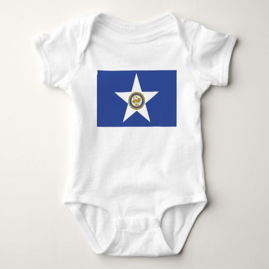 Vlag van Houston (Texas) Romper (Voorkant)