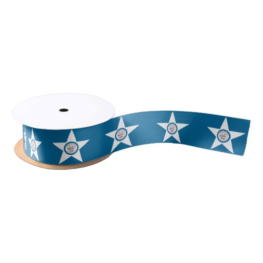 Vlag van Houston, Texas Satin Ribbon Lint (Spoel)