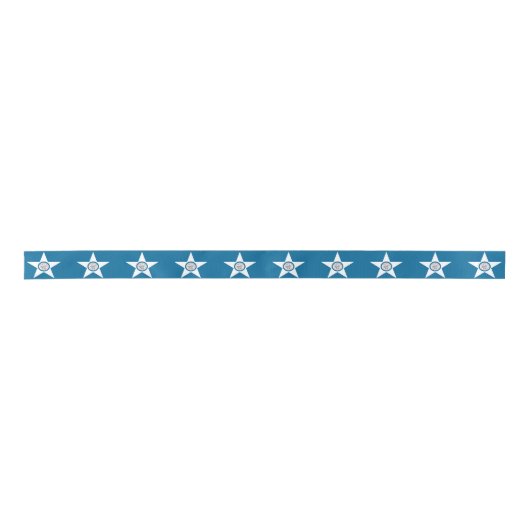 Vlag van Houston, Texas Satin Ribbon Lint (Voorkant)