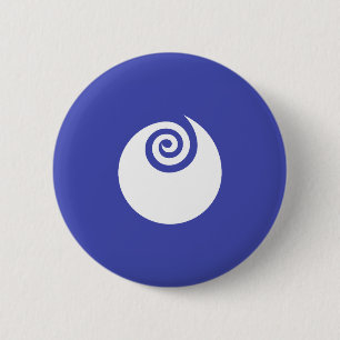Vlag van Ibaraki Prefectuur, Japan Ronde Button 5,7 Cm