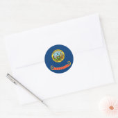 Vlag van Idaho Luggage Ronde Sticker (Envelop)