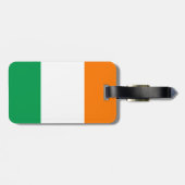Vlag van Ierland Bagagelabel met lederriem (Achterkant horizontaal)