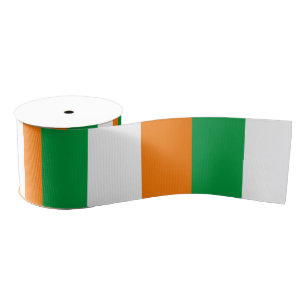 Vlag van Ierland Grosgrain Lint