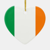 Vlag van Ierland Hart Keramisch Ornament (Voorkant)