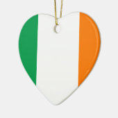 Vlag van Ierland Hart Keramisch Ornament (Links)