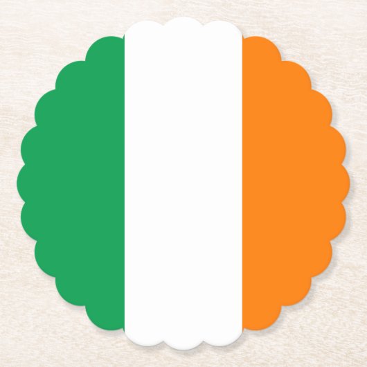 Vlag van Ierland Kartonnen Onderzetters (Voorkant)