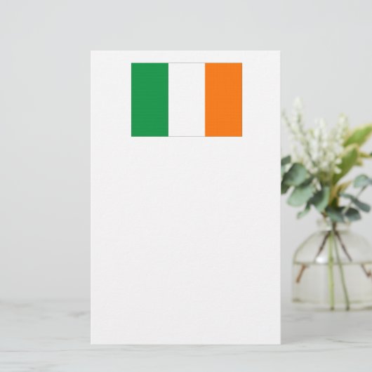 Vlag van Ierland/St. Patrick's Day Briefpapier (Staand voorkant)