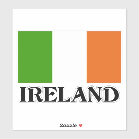 Vlag van Ierland Sticker (Vel)