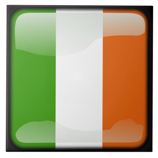 Vlag van Ierland Tegeltje (Voorkant)