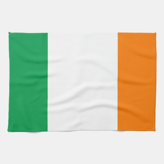Vlag van Ierland Theedoek (Horizontaal)