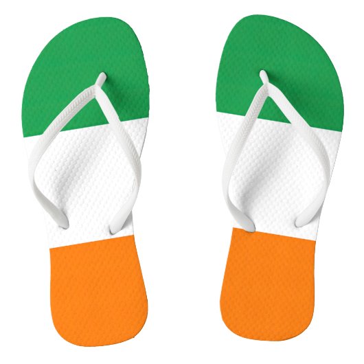 Vlag van Ierland Tricolore Teenslippers (Voetbed)